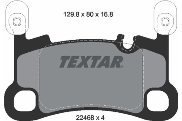 Textar Σετ τακάκια, Δισκόφρενα - 2246801