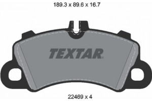 Textar Σετ τακάκια, Δισκόφρενα - 2246901