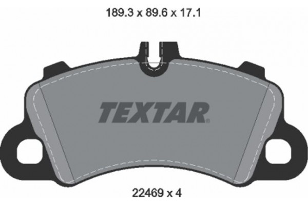 Textar Σετ τακάκια, Δισκόφρενα - 2246903