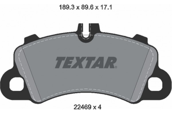 Textar Σετ τακάκια, Δισκόφρενα - 2246901 Textar Σετ τακάκια, Δισκόφρενα - 2246901