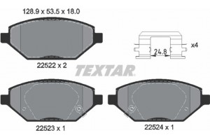 Textar Σετ τακάκια, Δισκόφρενα - 2252201