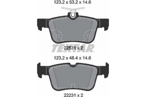 Textar Σετ τακάκια, Δισκόφρενα - 2253105
