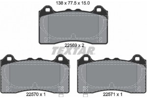 Textar Σετ τακάκια, Δισκόφρενα - 2256901