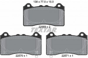 Textar Σετ τακάκια, Δισκόφρενα - 2256901