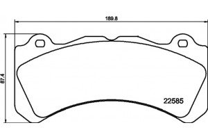 Textar Σετ τακάκια, Δισκόφρενα - 2258501