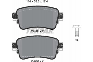 Textar Σετ τακάκια, Δισκόφρενα - 2258801
