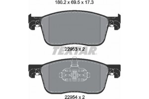 Textar Σετ τακάκια, Δισκόφρενα - 2259301