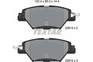 Textar Σετ τακάκια, Δισκόφρενα - 2261301