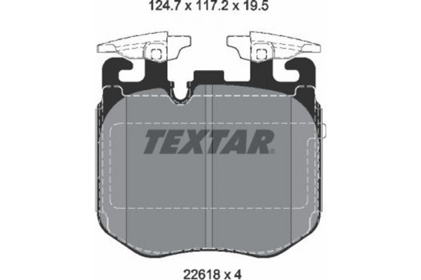 Textar Σετ τακάκια, Δισκόφρενα - 2261801