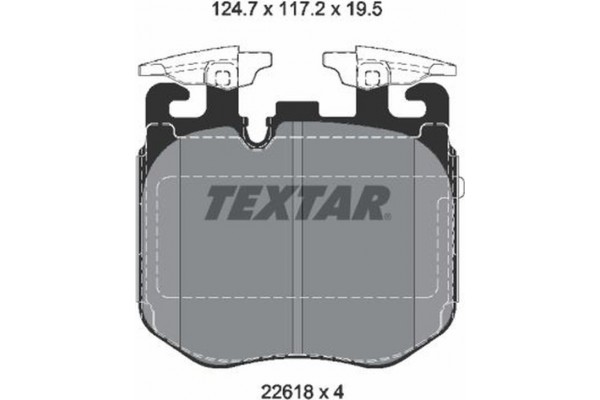 Textar Σετ τακάκια, Δισκόφρενα - 2261801 Textar Σετ τακάκια, Δισκόφρενα - 2261801