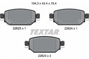 Textar Σετ τακάκια, Δισκόφρενα - 2262301