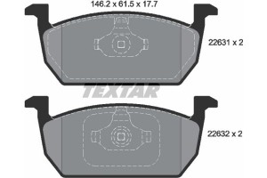 Textar Σετ τακάκια, Δισκόφρενα - 2263101