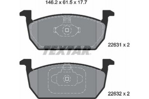 Textar Σετ τακάκια, Δισκόφρενα - 2263101