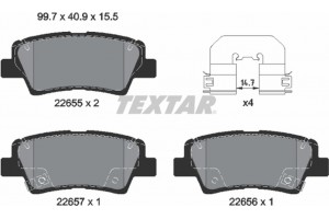 Textar Σετ τακάκια, Δισκόφρενα - 2265501