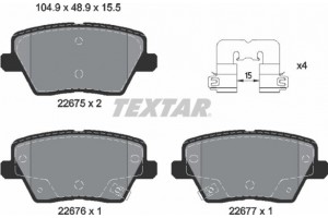 Textar Σετ τακάκια, Δισκόφρενα - 2267501
