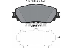 Textar Σετ τακάκια, Δισκόφρενα - 2276801