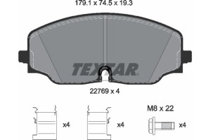 Textar Σετ τακάκια, Δισκόφρενα - 2276901