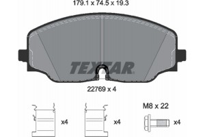 Textar Σετ τακάκια, Δισκόφρενα - 2276901