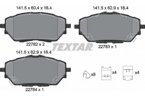 Textar Σετ τακάκια, Δισκόφρενα - 2278201