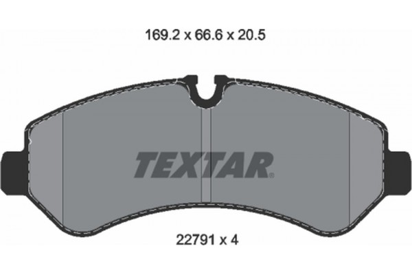 Textar Σετ τακάκια, Δισκόφρενα - 2279101 Textar Σετ τακάκια, Δισκόφρενα - 2279101