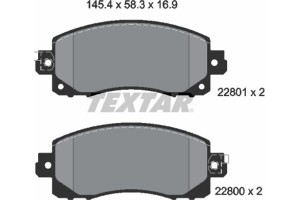 Textar Σετ τακάκια, Δισκόφρενα - 2280001