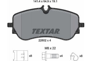 Textar Σετ τακάκια, Δισκόφρενα - 2280201