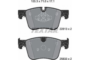 Textar Σετ τακάκια, Δισκόφρενα - 2281301