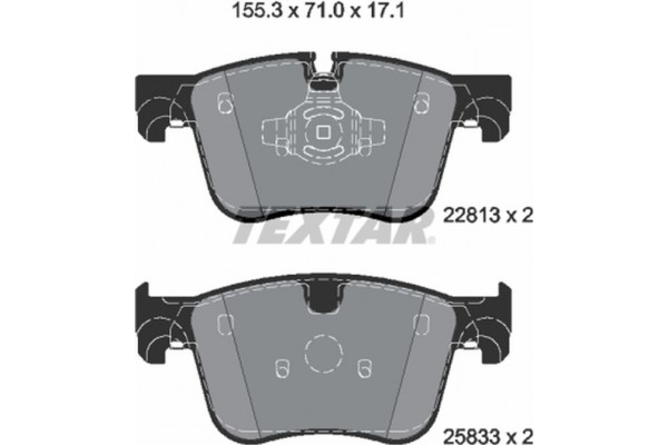 Textar Σετ τακάκια, Δισκόφρενα - 2281301 Textar Σετ τακάκια, Δισκόφρενα - 2281301