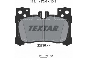 Textar Σετ τακάκια, Δισκόφρενα - 2283601