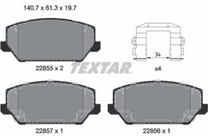 Textar Σετ τακάκια, Δισκόφρενα - 2285501