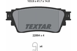 Textar Σετ τακάκια, Δισκόφρενα - 2286401