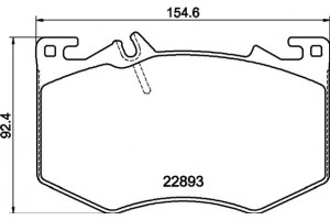 Textar Σετ τακάκια, Δισκόφρενα - 2289301