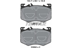 Textar Σετ τακάκια, Δισκόφρενα - 2289301