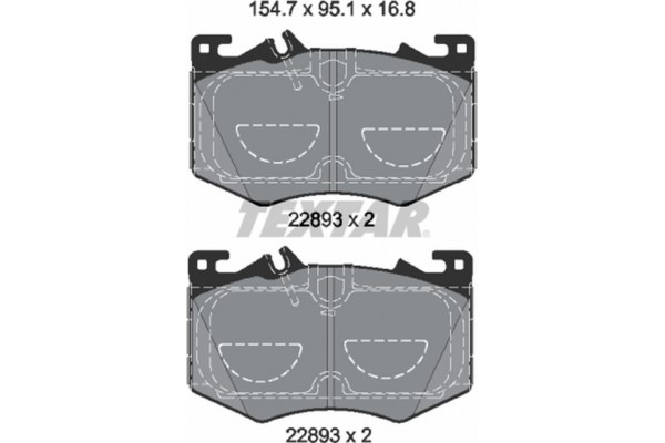 Textar Σετ τακάκια, Δισκόφρενα - 2289301 Textar Σετ τακάκια, Δισκόφρενα - 2289301