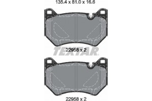 Textar Σετ τακάκια, Δισκόφρενα - 2295801
