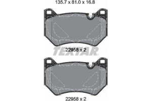 Textar Σετ τακάκια, Δισκόφρενα - 2295801