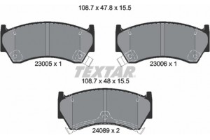 Textar Σετ τακάκια, Δισκόφρενα - 2300501