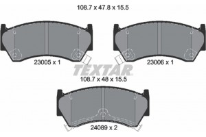 Textar Σετ τακάκια, Δισκόφρενα - 2300501