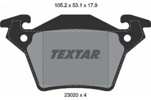 Textar Σετ τακάκια, Δισκόφρενα - 2302001