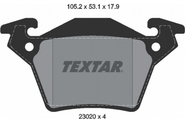 Textar Σετ τακάκια, Δισκόφρενα - 2302001 Textar Σετ τακάκια, Δισκόφρενα - 2302001