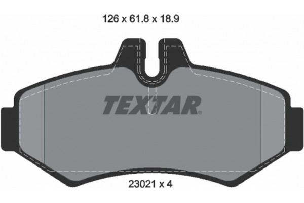 Textar Σετ τακάκια, Δισκόφρενα - 2302101