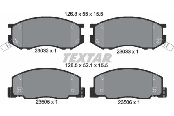 Textar Σετ τακάκια, Δισκόφρενα - 2303201 Textar Σετ τακάκια, Δισκόφρενα - 2303201