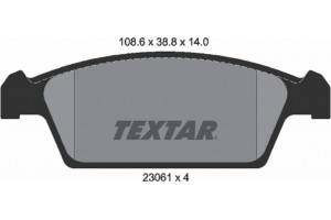 Textar Σετ τακάκια, Δισκόφρενα - 2306101