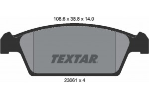 Textar Σετ τακάκια, Δισκόφρενα - 2306101