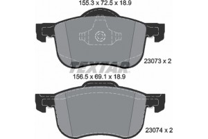 Textar Σετ τακάκια, Δισκόφρενα - 2307303