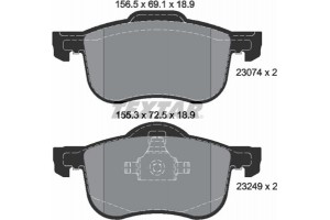 Textar Σετ τακάκια, Δισκόφρενα - 2307401