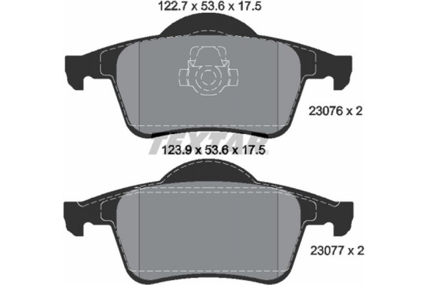 Textar Σετ τακάκια, Δισκόφρενα - 2307602 Textar Σετ τακάκια, Δισκόφρενα - 2307602