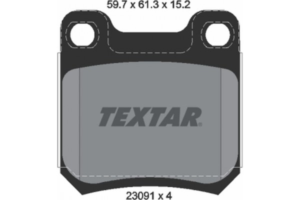 Textar Σετ τακάκια, Δισκόφρενα - 2309102 Textar Σετ τακάκια, Δισκόφρενα - 2309102