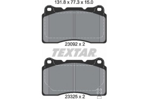Textar Σετ τακάκια, Δισκόφρενα - 2309204