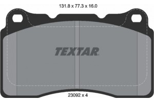 Textar Σετ τακάκια, Δισκόφρενα - 2309203